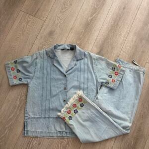 Vintage baggy collection matching two piece